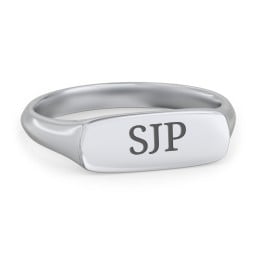 Women's Bar Signet Ring