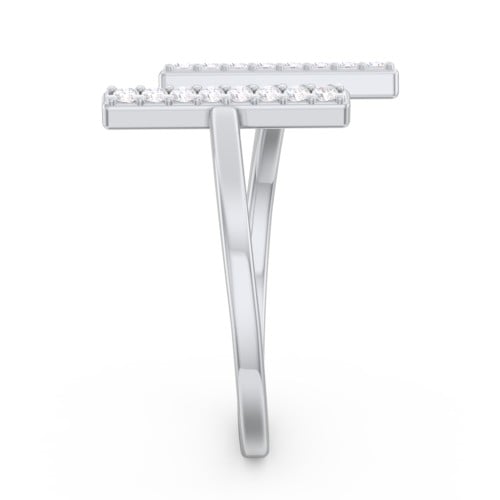 Double Bar Ring with Accents