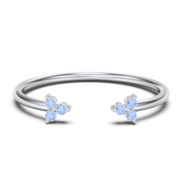 Open Cuff Ring with Accents