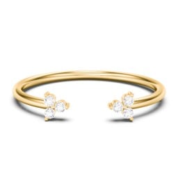 Open Cuff Ring with Accents