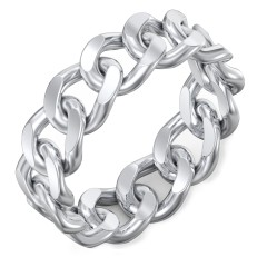 Wide Curb Link Chain Ring