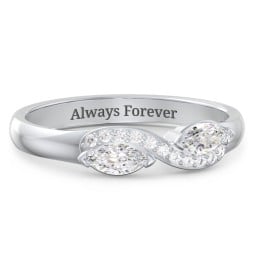 Infinity Marquise Ring with Accents