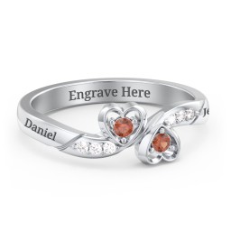 Duo of Hearts Ring