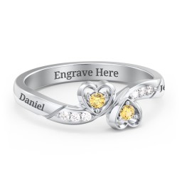 Duo of Hearts Ring