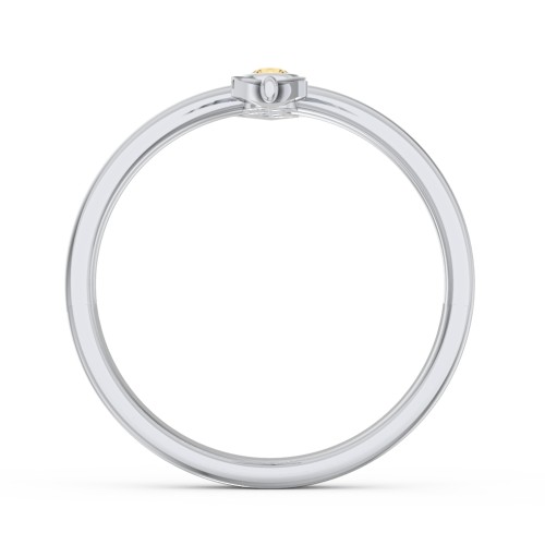 Cupid's Arrow Ring – Sterling Silver with Citrine