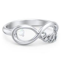 2020 Infinity Ring with Birthstone