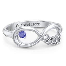 2020 Infinity Ring with Birthstone