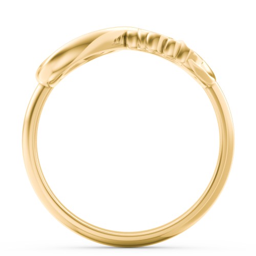 2021 Infinity Ring with Birthstone – 10K Yellow Gold with Blue Sapphire