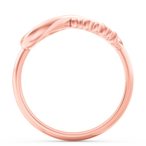 2022 Infinity Ring with Birthstone – 10K Rose Gold with Ruby
