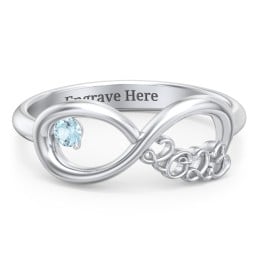 2023 Infinity Ring with Birthstone