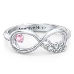 2023 Infinity Ring with Birthstone