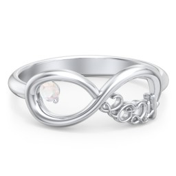 2024 Infinity Ring with Birthstone