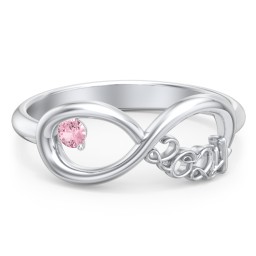2024 Infinity Ring with Birthstone
