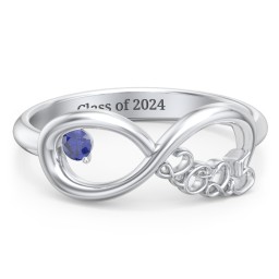 2025 Infinity Ring with Birthstone
