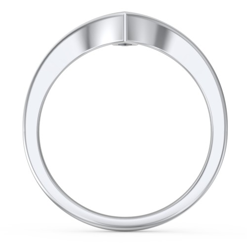 Marquise Birthstone V-Shape Ring