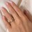 Oval Birthstone Ring With Petal Accents – Sterling Silver with Garnet and White Premium Zirconia