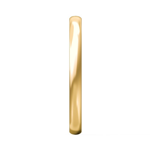 Half Round Comfort Fit Wedding Band - 2mm Width