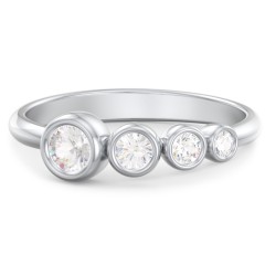 Generations 4-Stone Bezel Set Mother's Ring