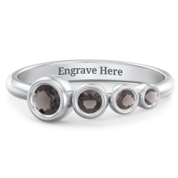 Generations 4-Stone Bezel Set Mother's Ring