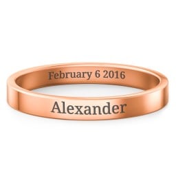 Engravable Stacking Ring