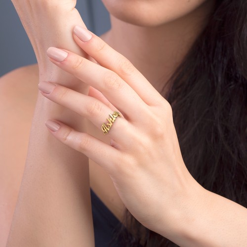 Personalized Name Ring – Sterling Silver