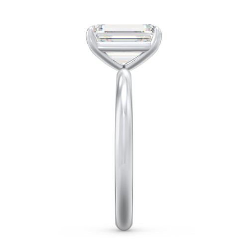 3 ct. (9x7mm) Emerald-Cut Solitaire Moissanite Engagement Ring