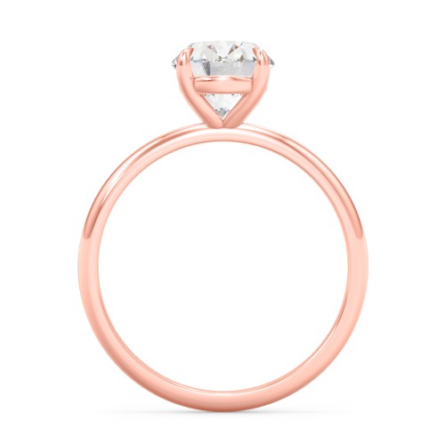 2 ct. (9x7mm) Oval Solitaire Moissanite Engagement Ring