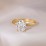 2 ct. (9x7mm) Oval Solitaire Moissanite Engagement Ring – 10K White Gold with Moissanite
