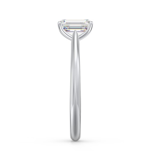 1 ct. (7x5mm) Emerald-Cut Moissanite Classic Two Tone Engagement Ring