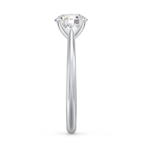 1.5 ct. (7.5mm) Moissanite Classic Two Tone Engagement Ring – 10K White Gold with Moissanite
