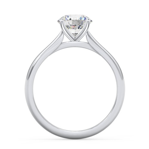1.5 ct. (7.5mm) Moissanite Classic Two Tone Engagement Ring – 10K White Gold with Moissanite