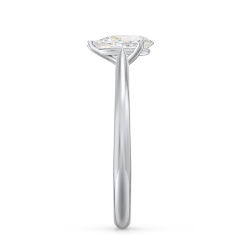 1 ct. (8x5mm) Pear Moissanite Classic Two Tone Engagement Ring