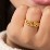 Personalized Year Ring – 18K Gold Plated Silver