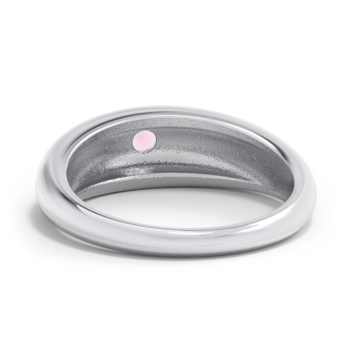 Round Stone Dome Ring