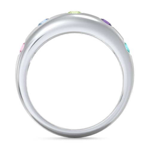 Round Stone Dome Ring