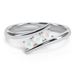 1 - 5 Birthstone Bypass Ring