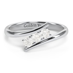 1 - 5 Birthstone Bypass Ring