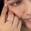 4 Heart Birthstone Ring – 10K White Gold with Garnet, Blue Sapphire, Emerald, and Amethyst