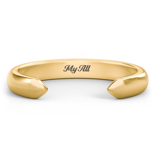 Classic Open Cuff Ring – 18K Gold Plated Silver