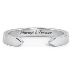 Wide Essential Open Cuff Band Ring - Medium Gap – 18K Gold Plated Silver