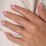 Tapered Accent Open Cuff Ring – 18K Gold Plated Silver with White Premium Zirconia