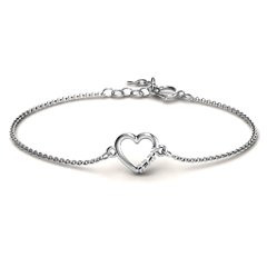 Heart 'Ahava' Bracelet – Sterling Silver