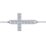Sterling Silver Shimmering Cross Bracelet With Cubic Zirconia Accent Stones – Sterling Silver