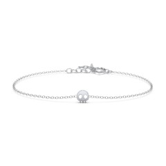 Skull Charm Bracelet – Sterling Silver