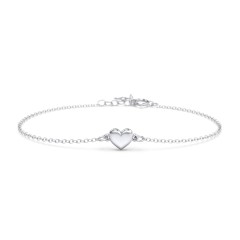 Classic Heart Bracelet – Sterling Silver