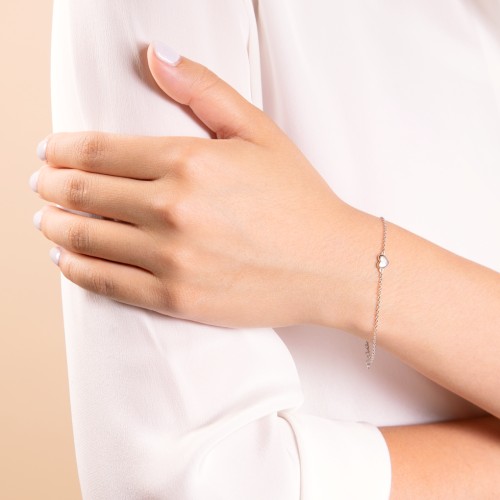 Classic Heart Bracelet – Sterling Silver