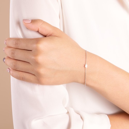 Puzzle Piece Bracelet – Sterling Silver