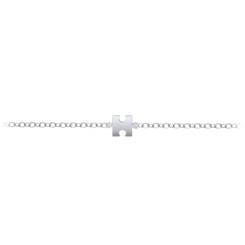 Puzzle Piece Bracelet – Sterling Silver