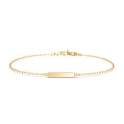 Engravable Thin Bar Bracelet