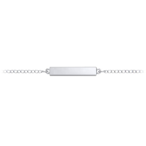 Engravable Thin Bar Bracelet – Sterling Silver